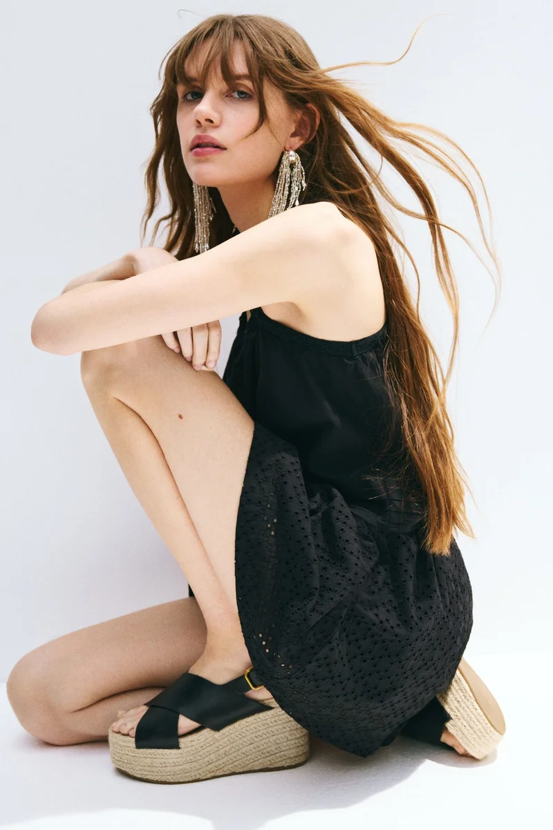 اتش اند ام أحذية إسبادريل بكعب عريض